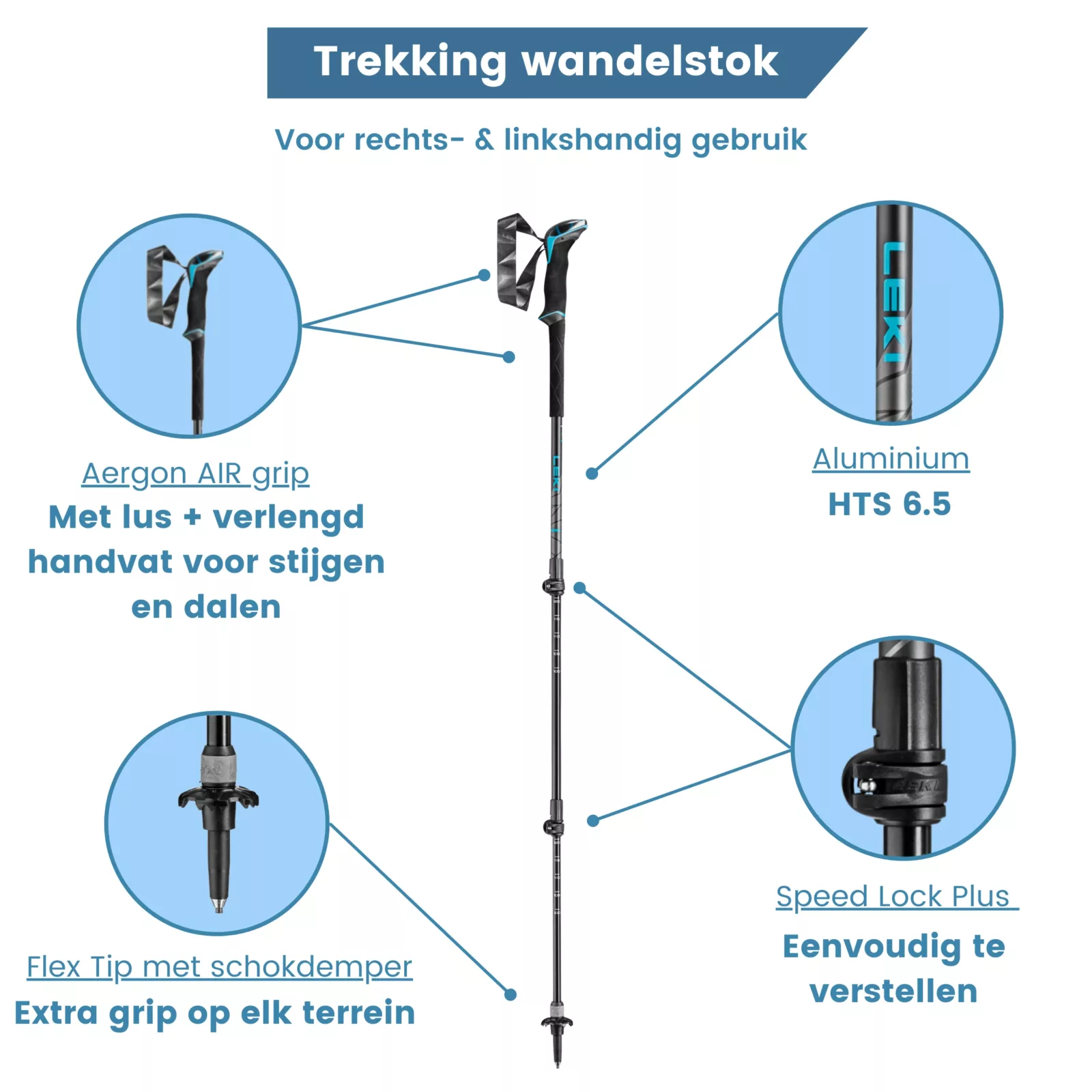 trekking wandelstok makalu lichtgewicht