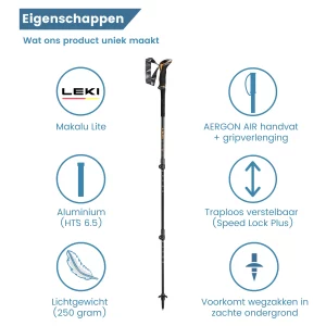 trekkingstokken makalu lichtgewicht eigenschappen