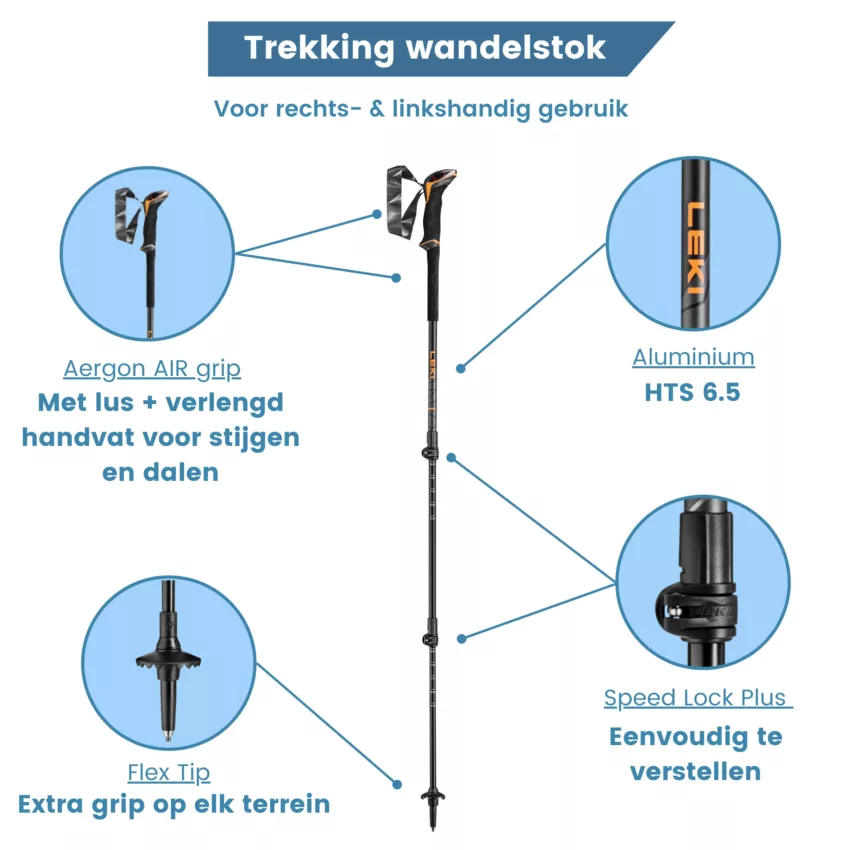 eigenschappen wandelstok voor bergen