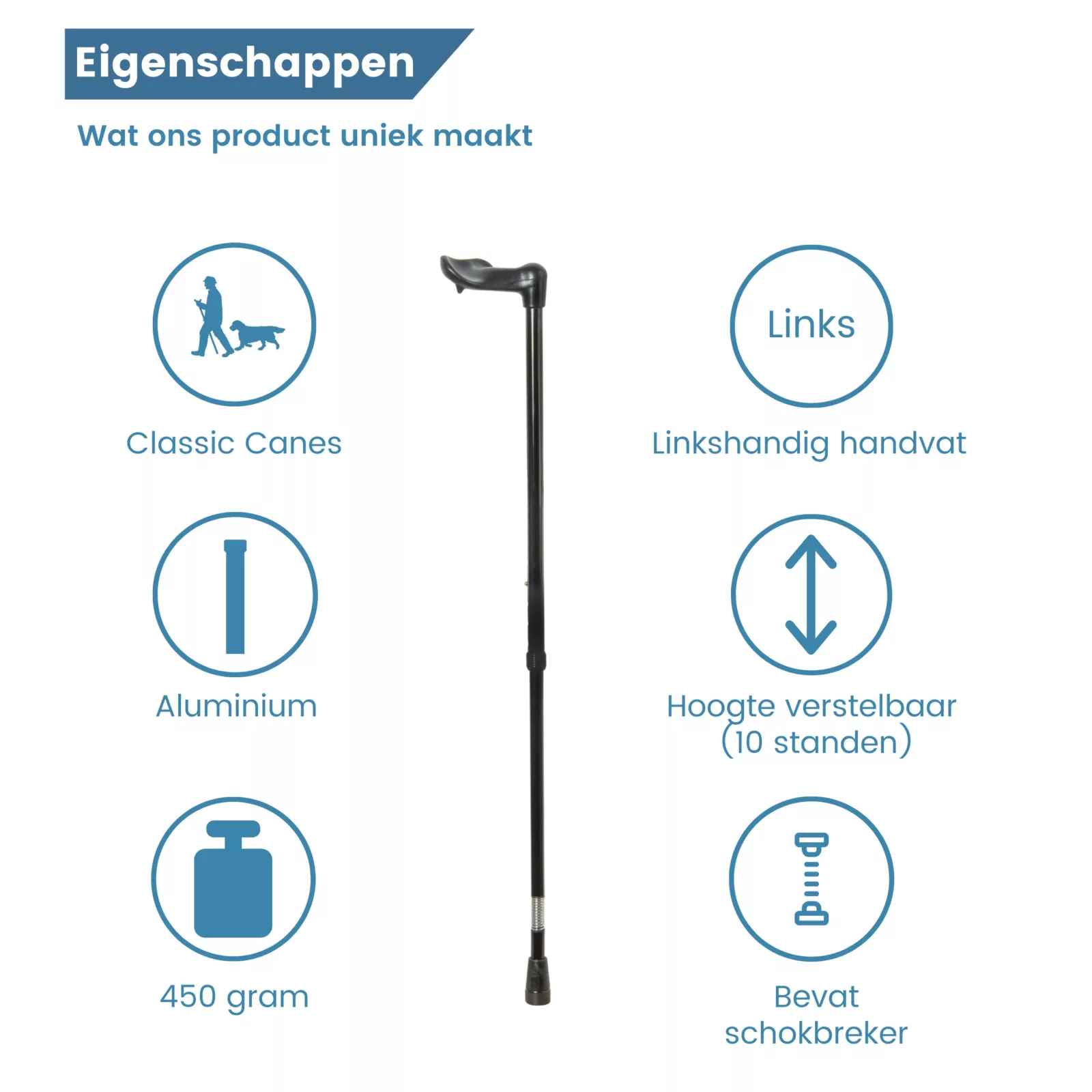 eigenschappen wandelstok