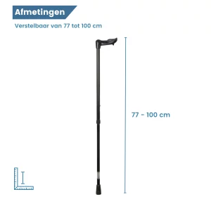 lengte wandelstok ergonomisch