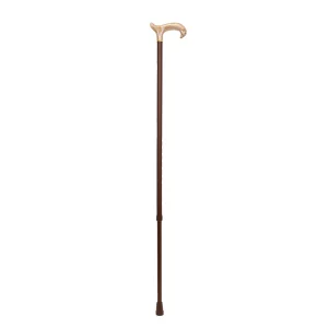 wandelstok bruin blond acryl derby handvat