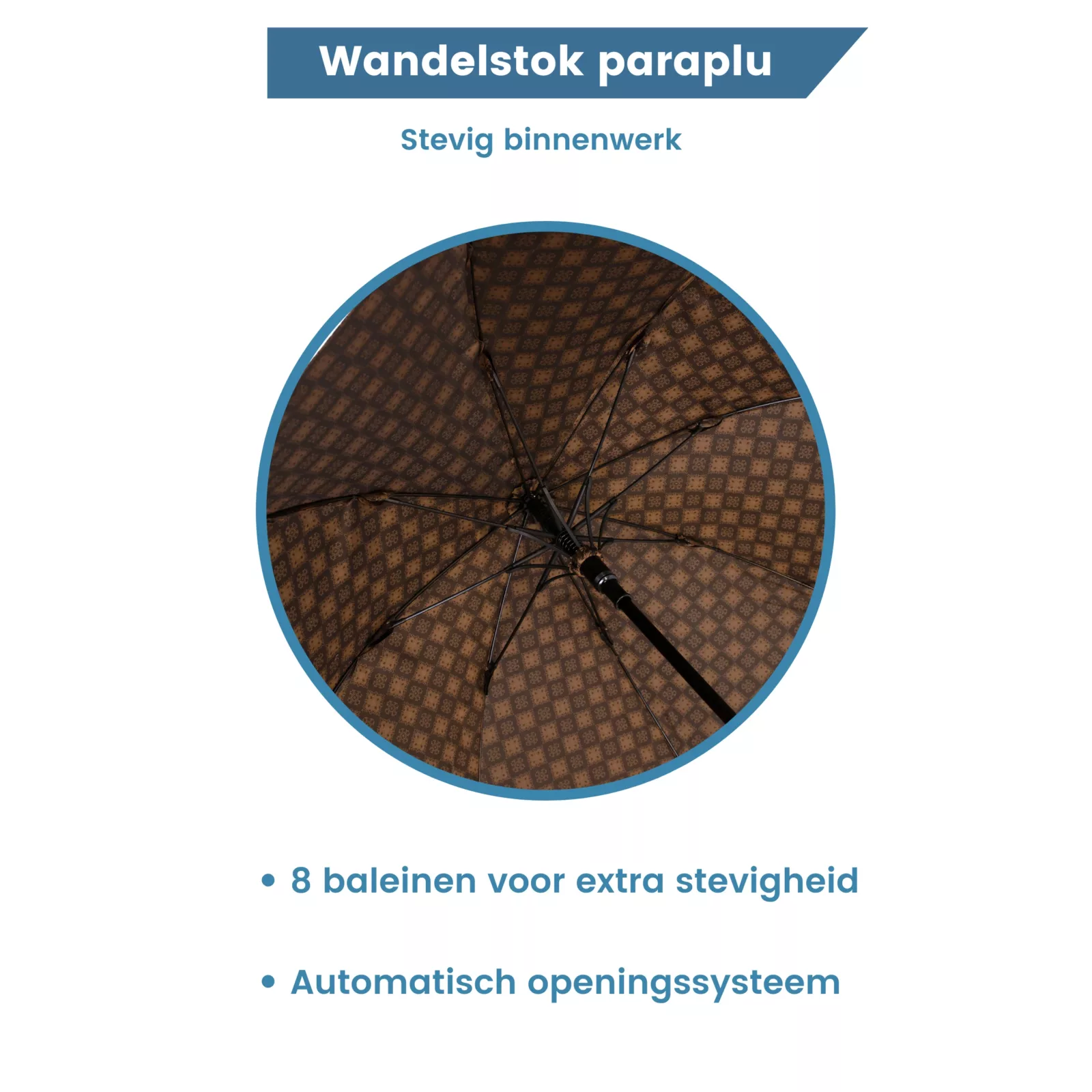 paraplu met 8 baleinen