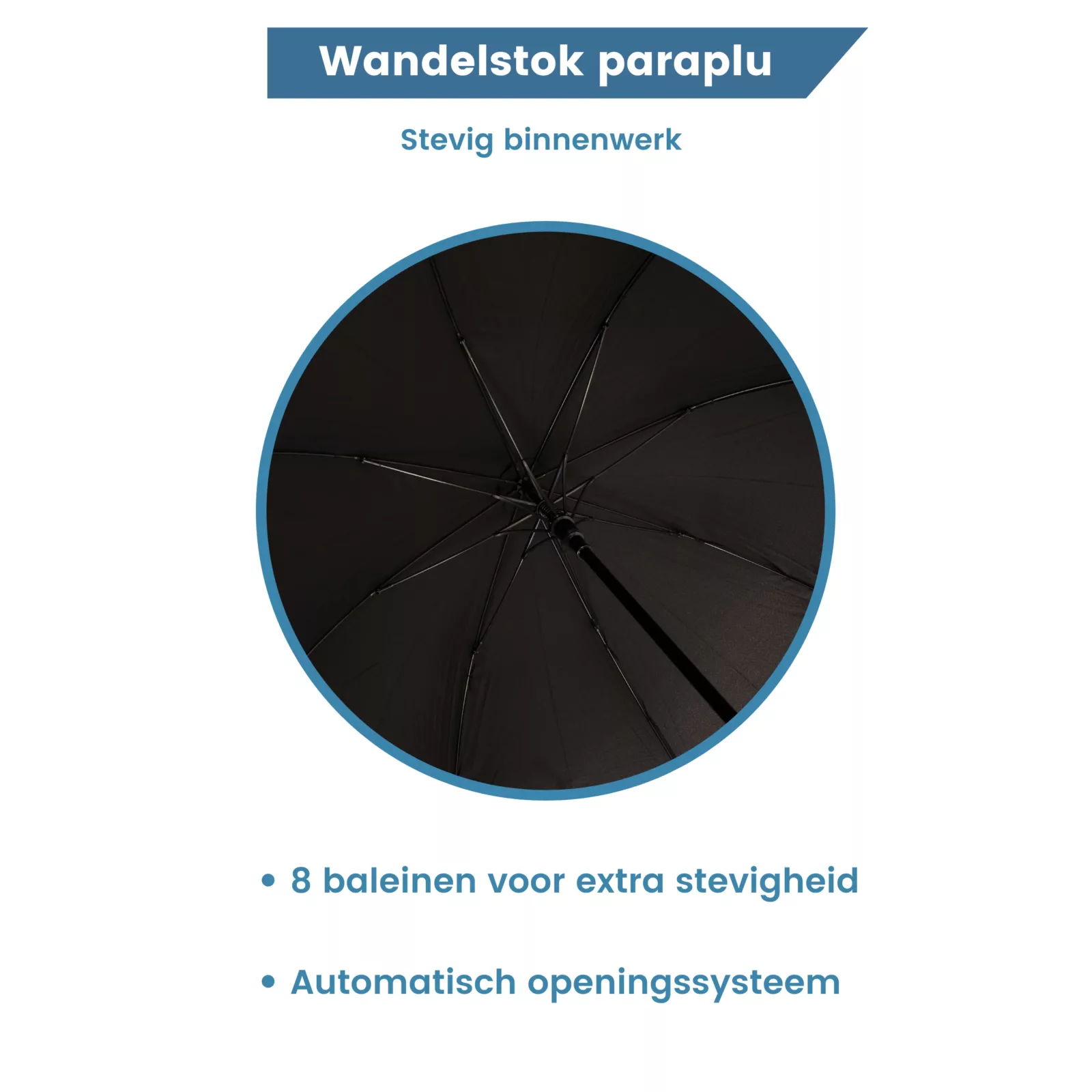 baleinen wandelstok paraplu