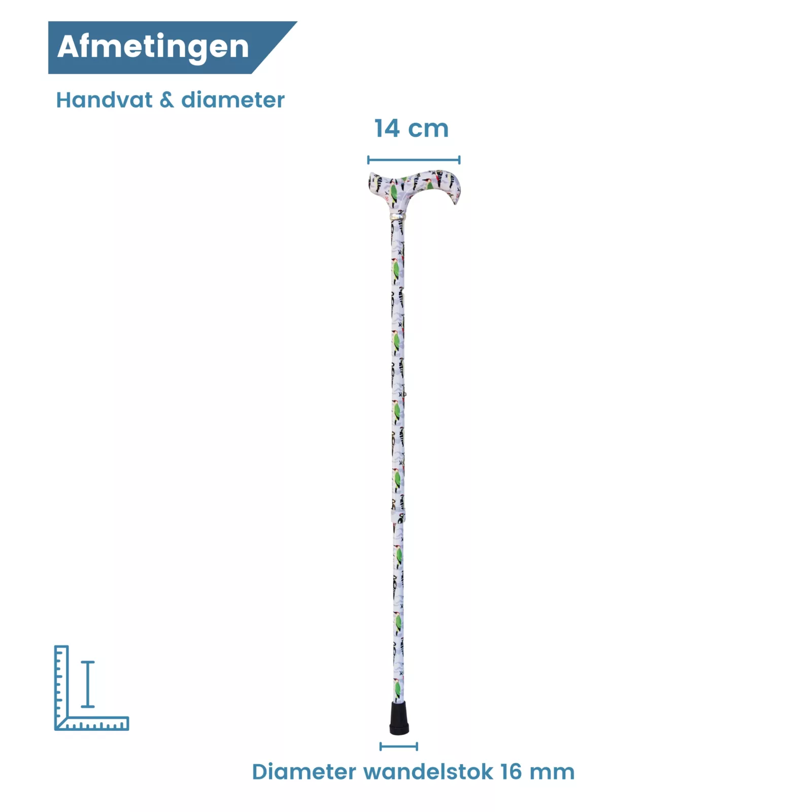 diameter wandelstok