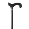 Classic Canes Wandelstok beukenhout - Zwart - Art Deco kraag