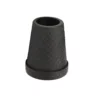 Gastrock Wandelstok dop - Zwart - Met stalen inleg - 14 mm
