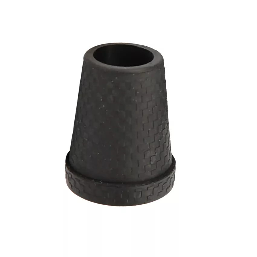 wandelstok dop zwart stalen inleg 14 mm