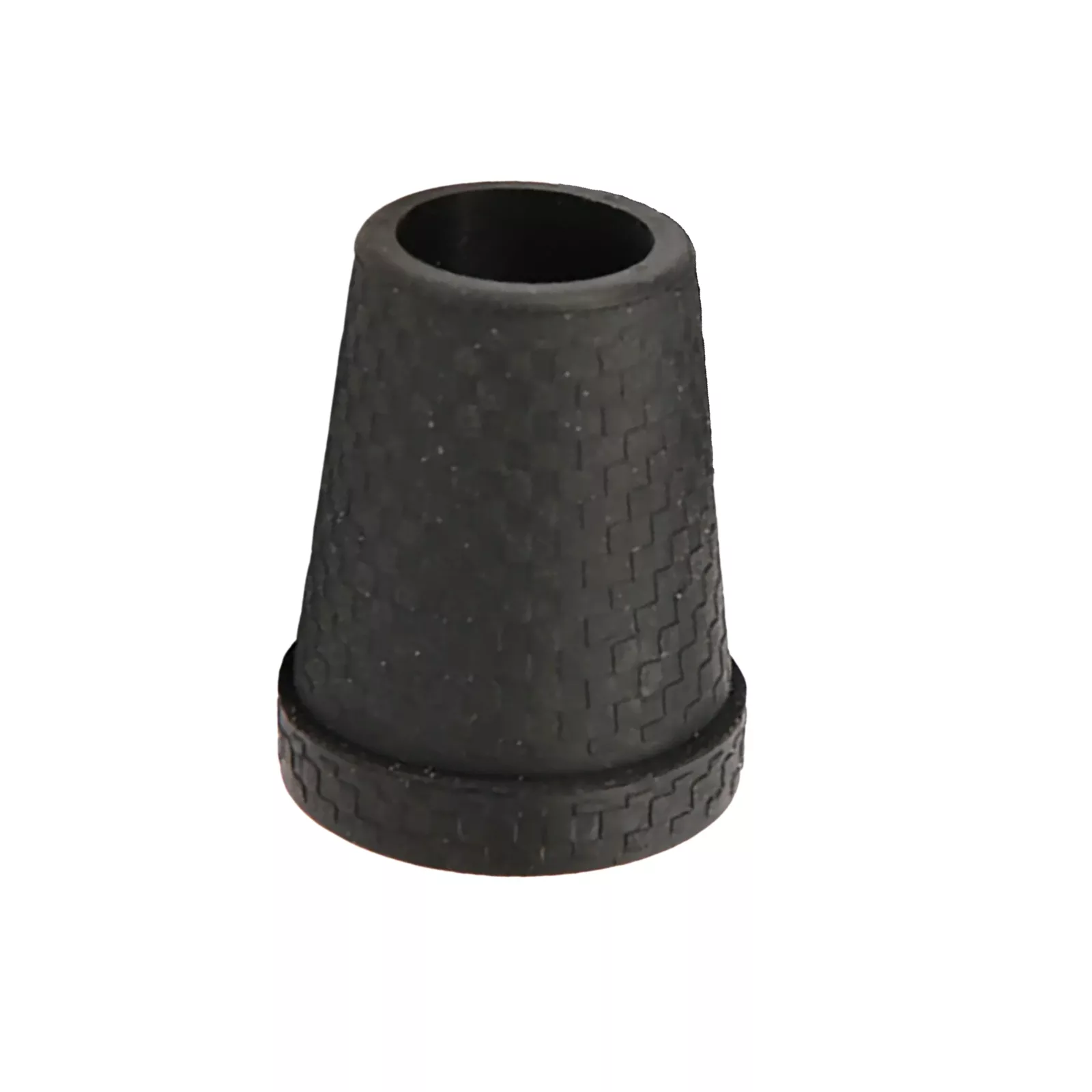 wandelstok dop zwart stalen inleg 14 mm