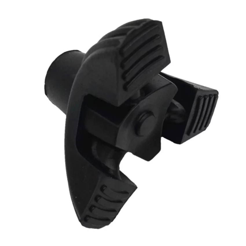 wandelstok dop zwart 19 mm onderkant