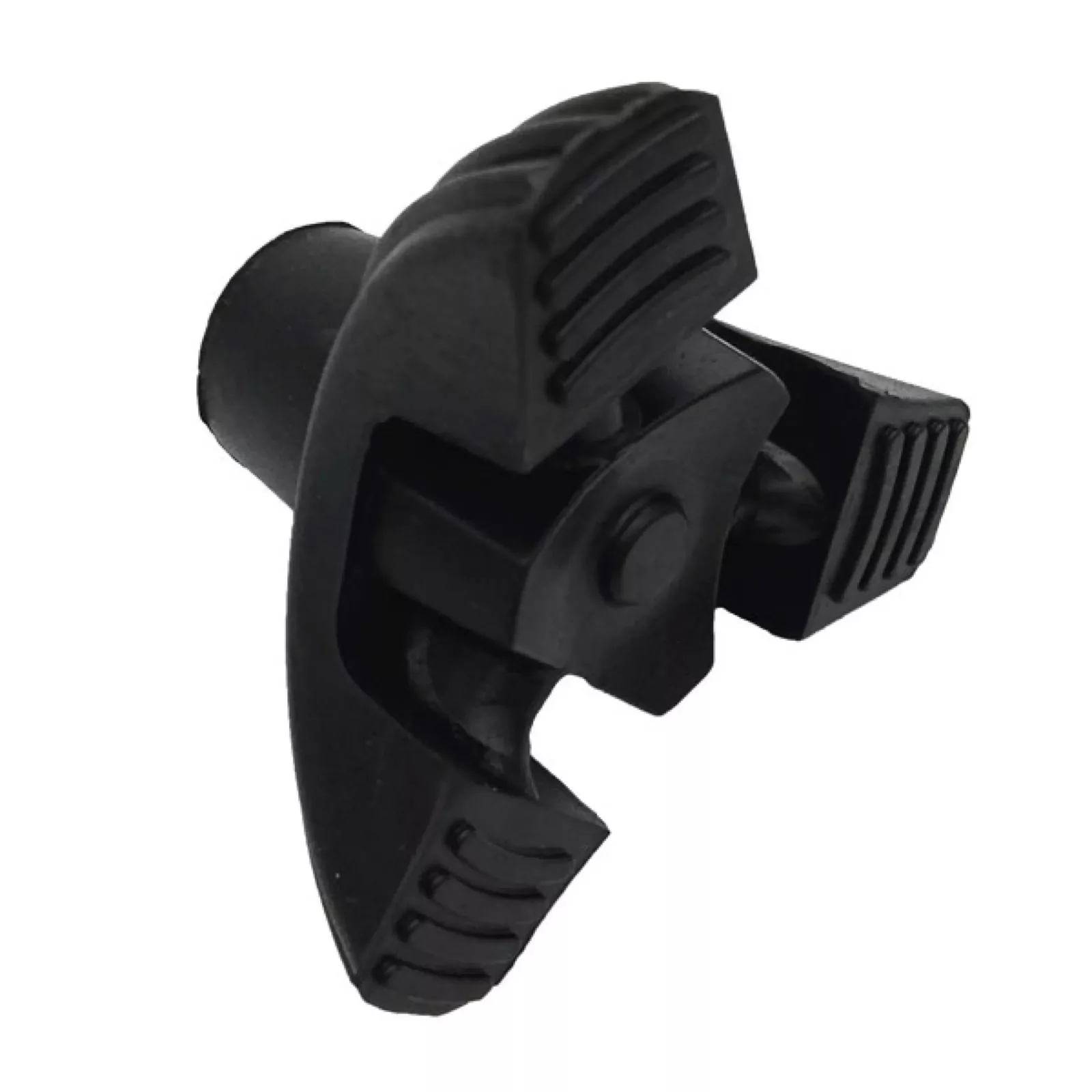 wandelstok dop zwart 19 mm onderkant