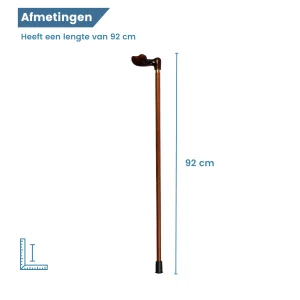 lengte wandelstok 92 cm