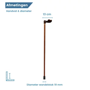 diameter wandelstok ergonomisch
