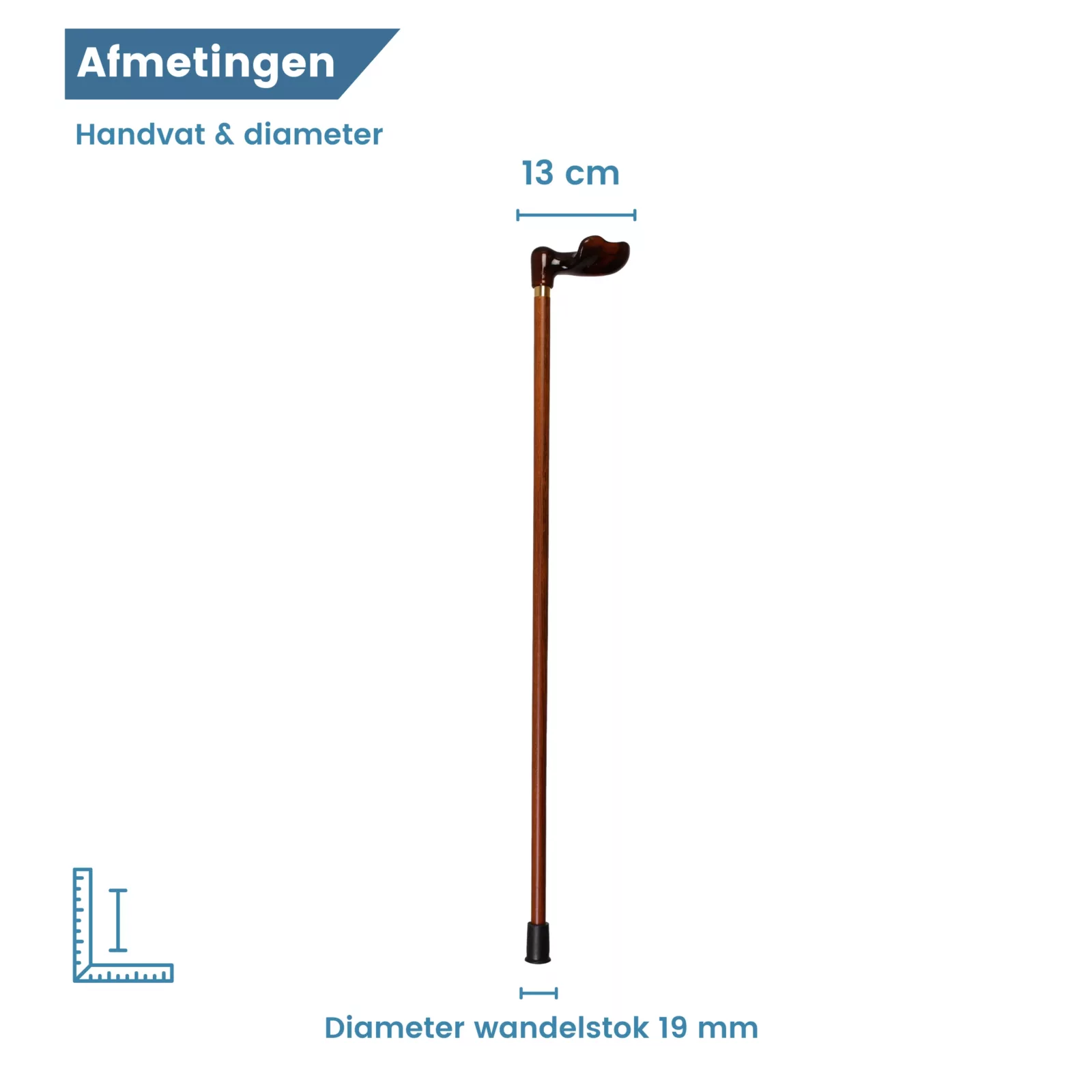 diameter wandelstok ergonomisch