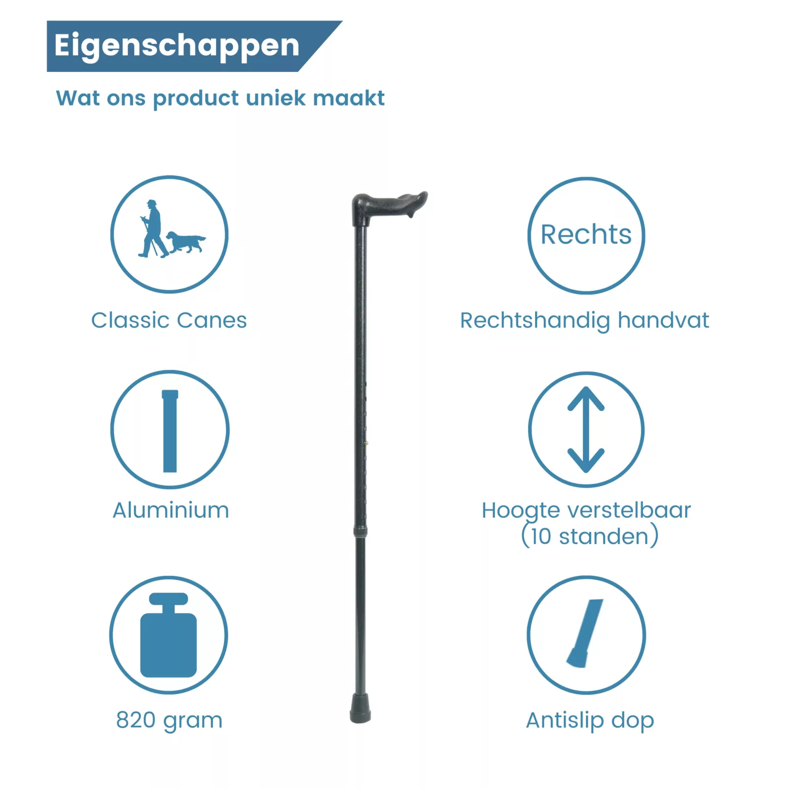 eigenschappen wandelstok