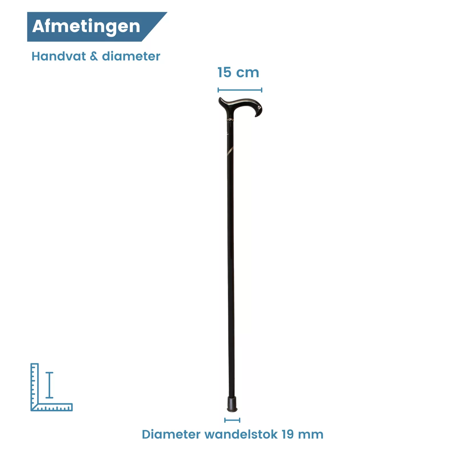 wandelstok afmetingen