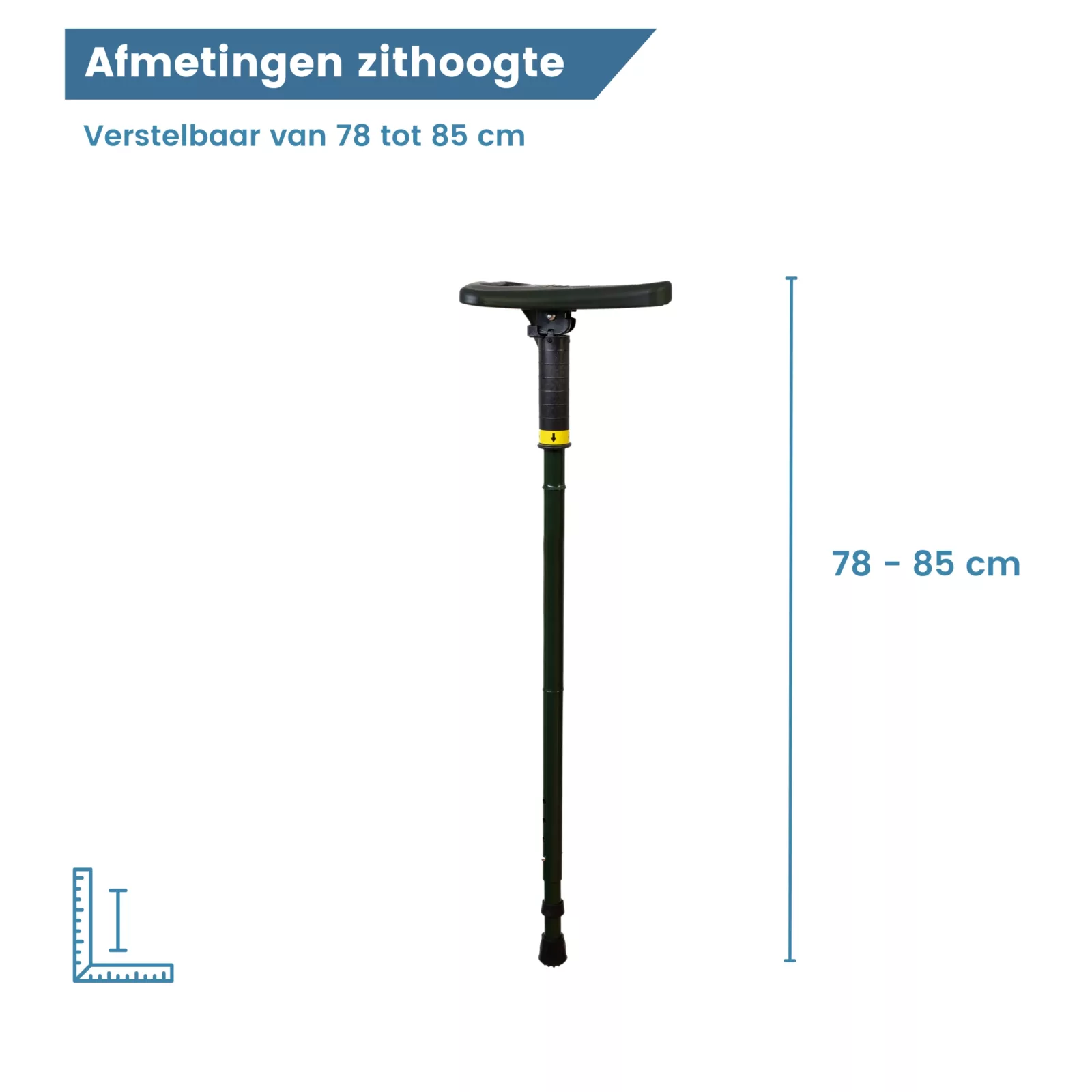 zithoogte groene flipstick