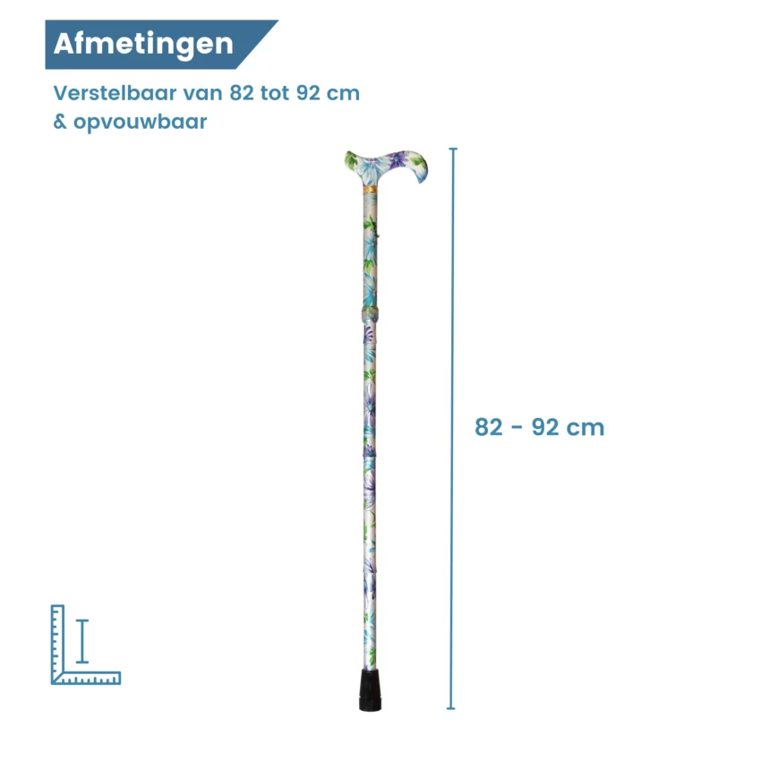 afmetingen wandelstok