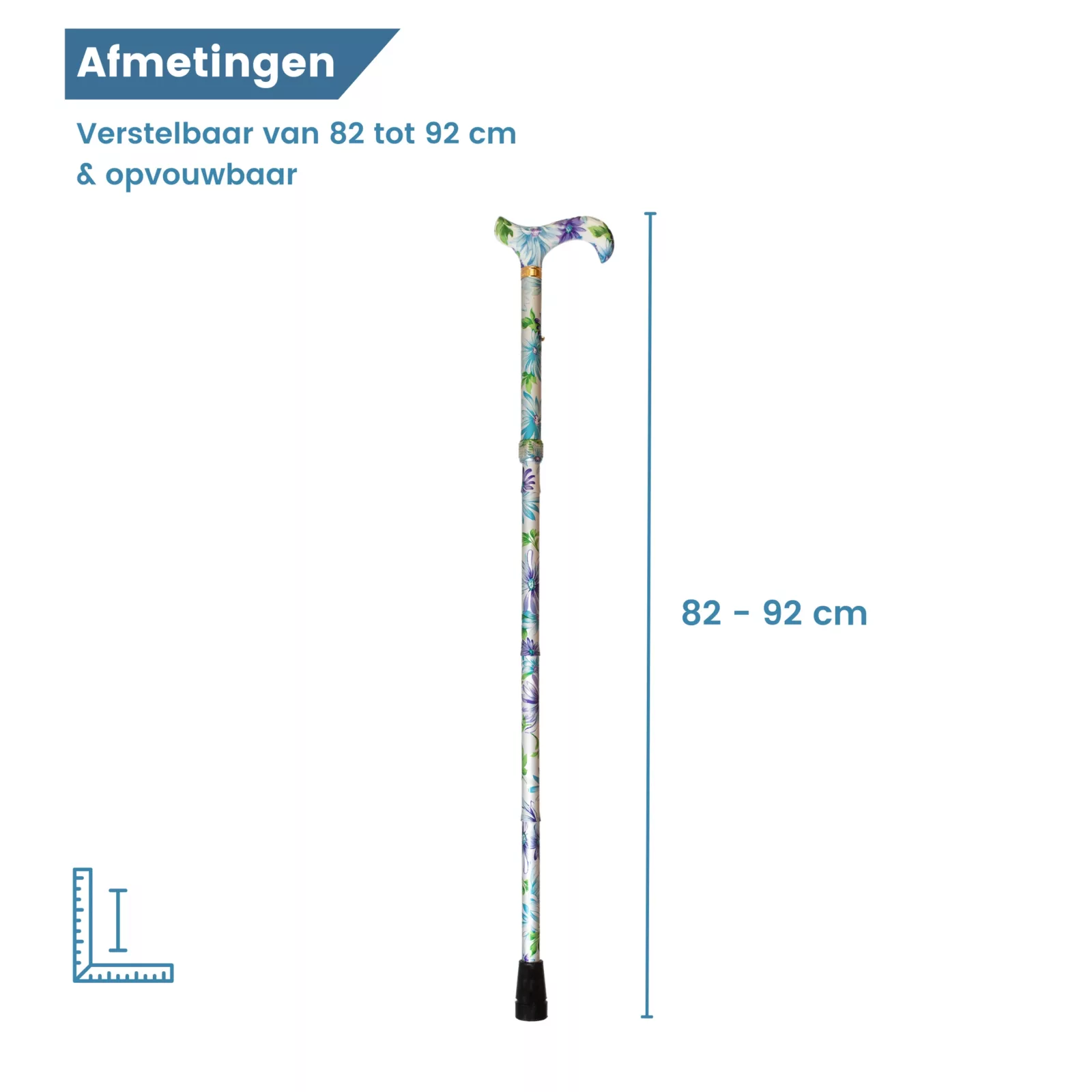 afmetingen wandelstok