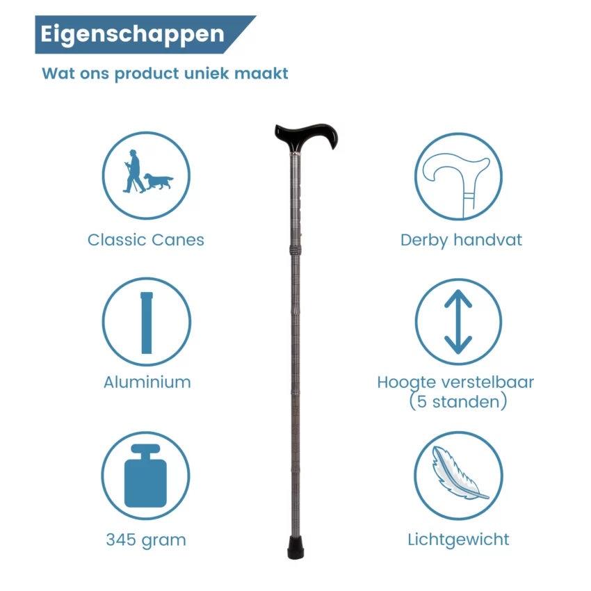 wandelstok eigenschappen