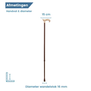 diameter wandelstok