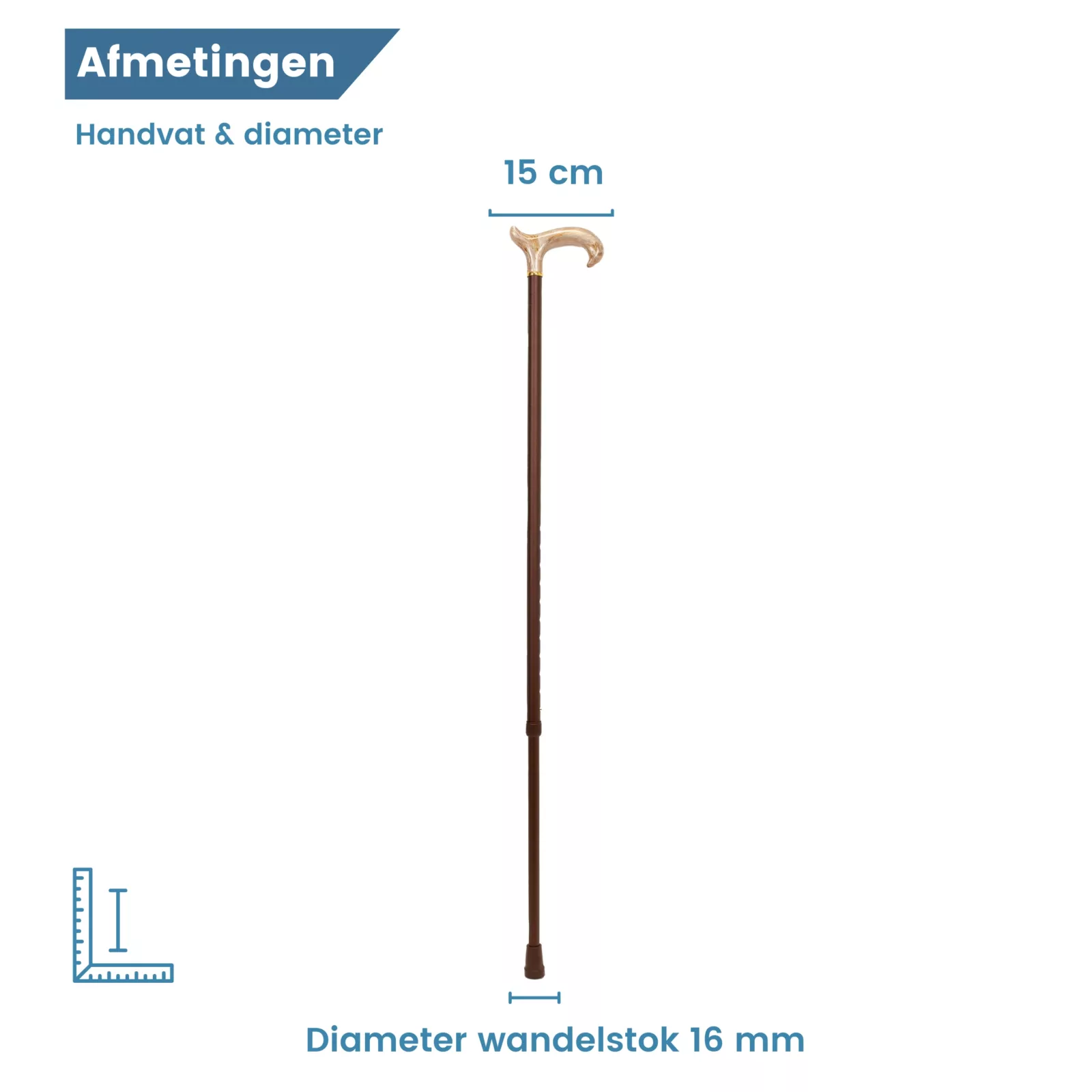 diameter wandelstok