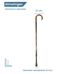 extra lange wandelstok diameter