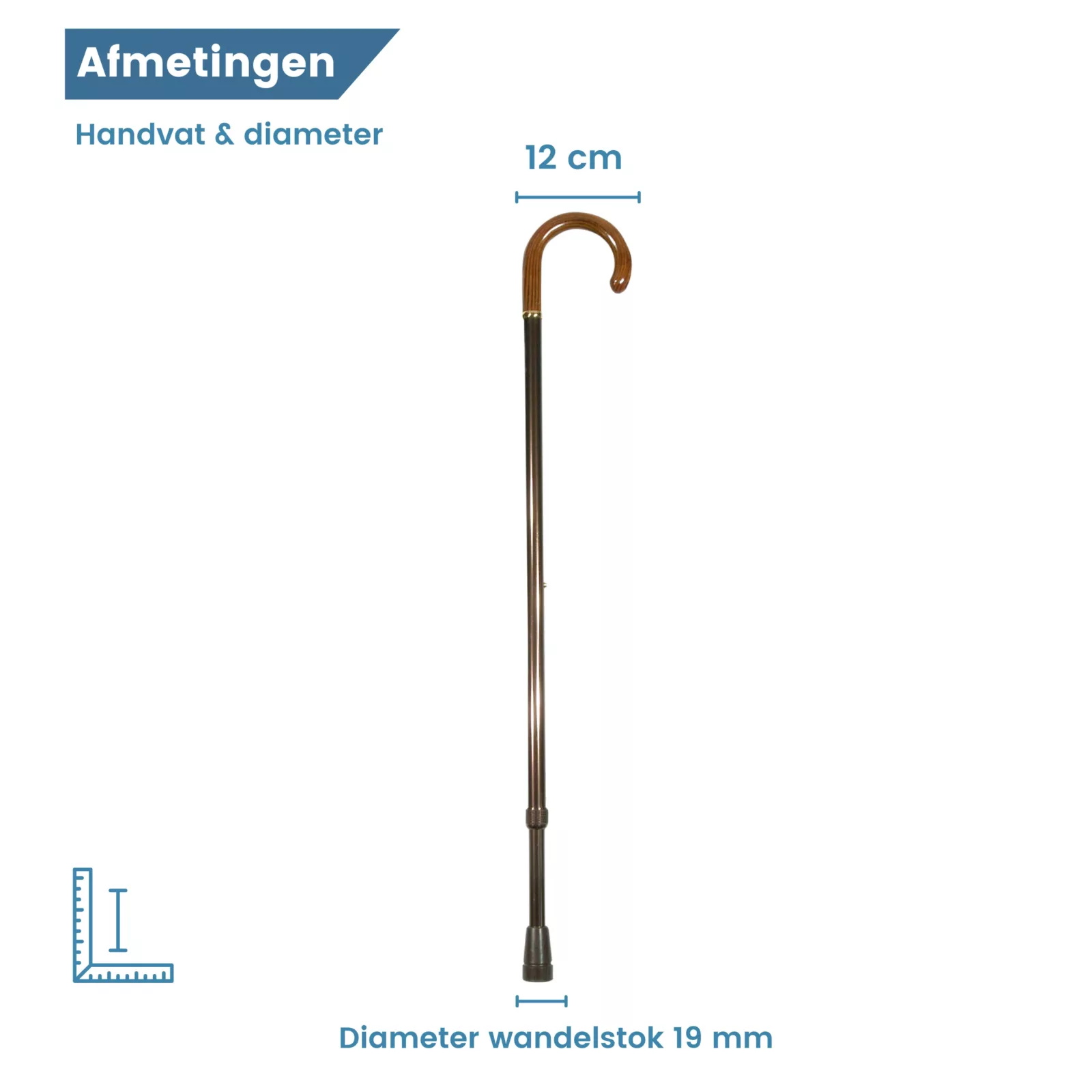 extra lange wandelstok diameter