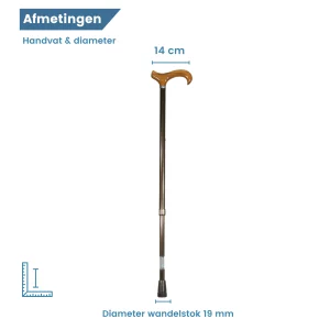 diameter van verstelbare wandelstok xl