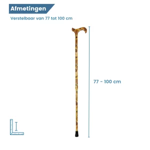 afmetingen wandelstok