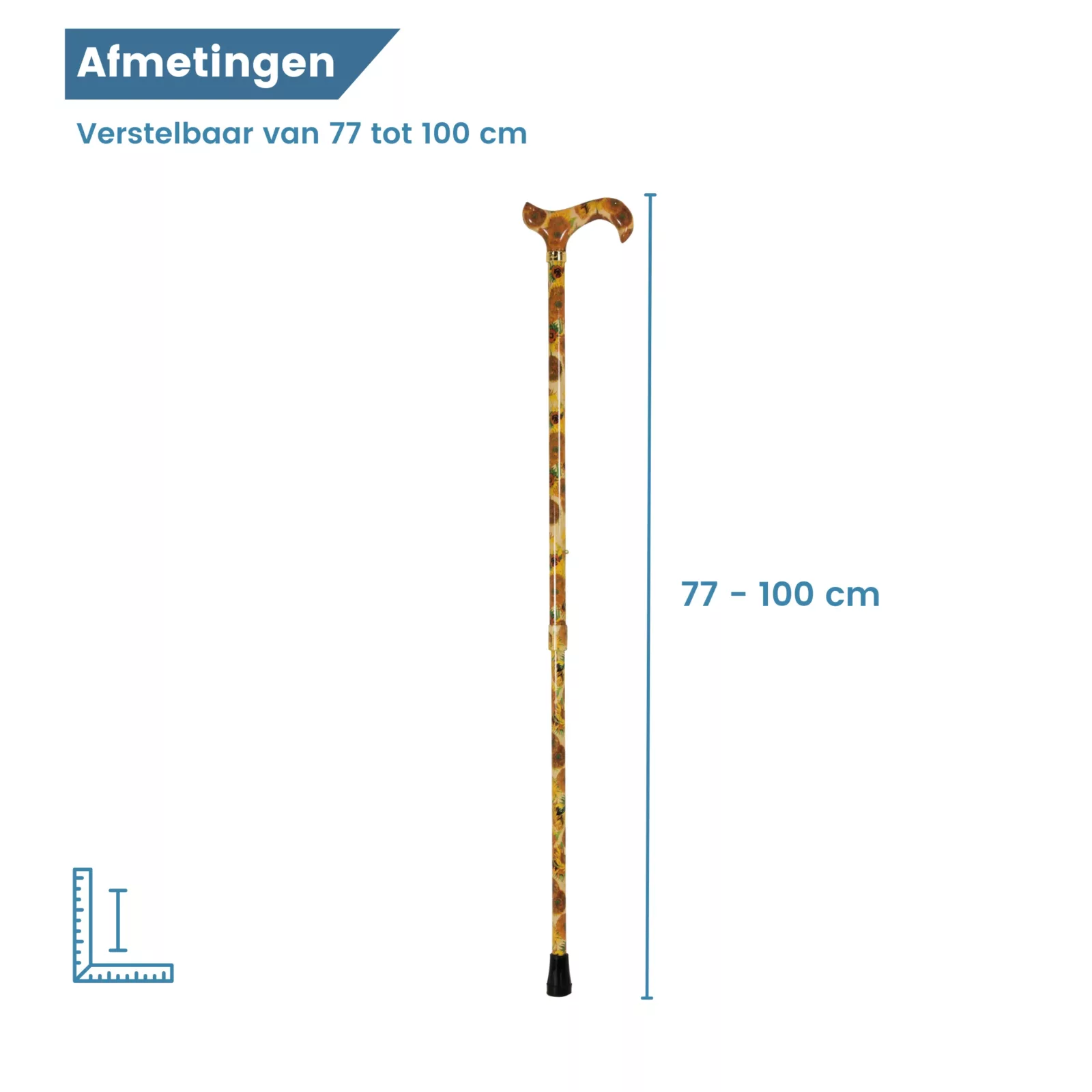afmetingen wandelstok