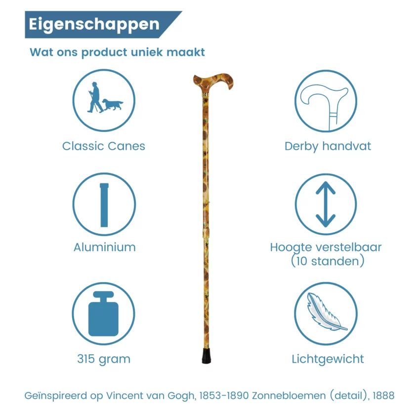 eigenschappen gele wandelstok