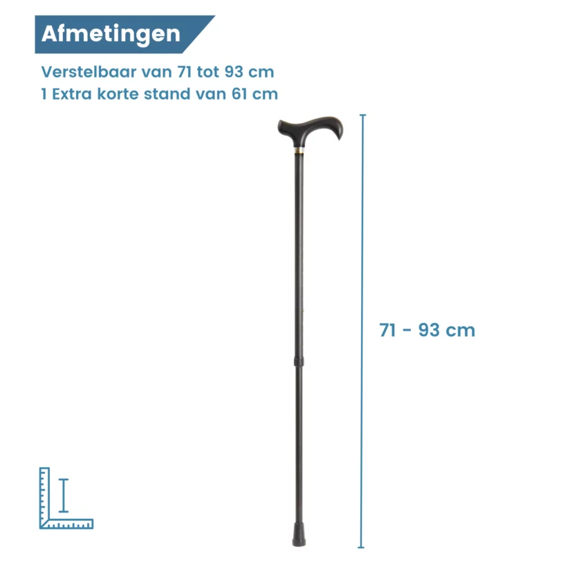 afmetingen wandelstok