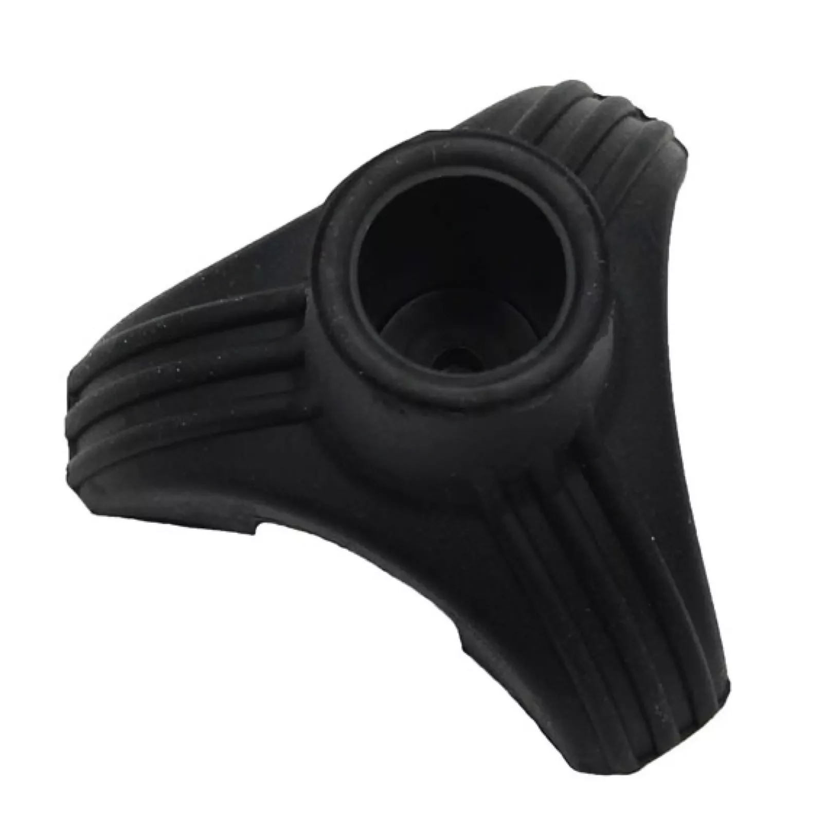 rubberen dop 16 mm zwart