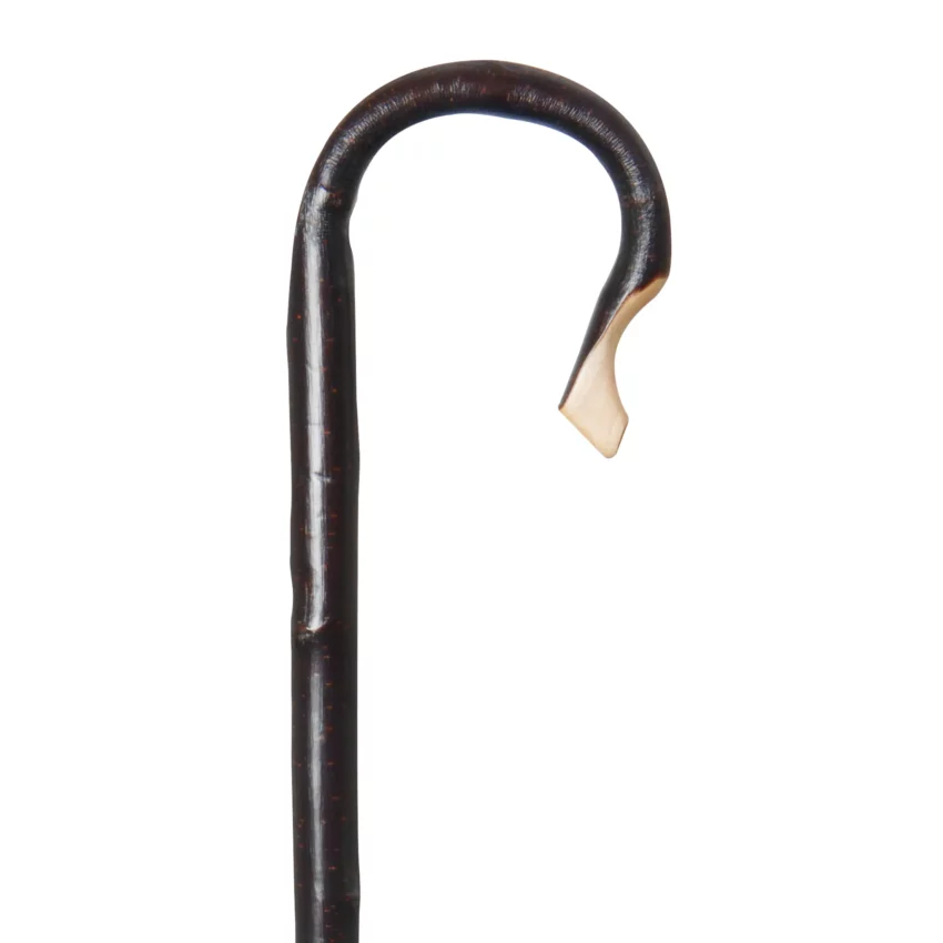 herdersstok kastanjehout met schors 135 cm lang