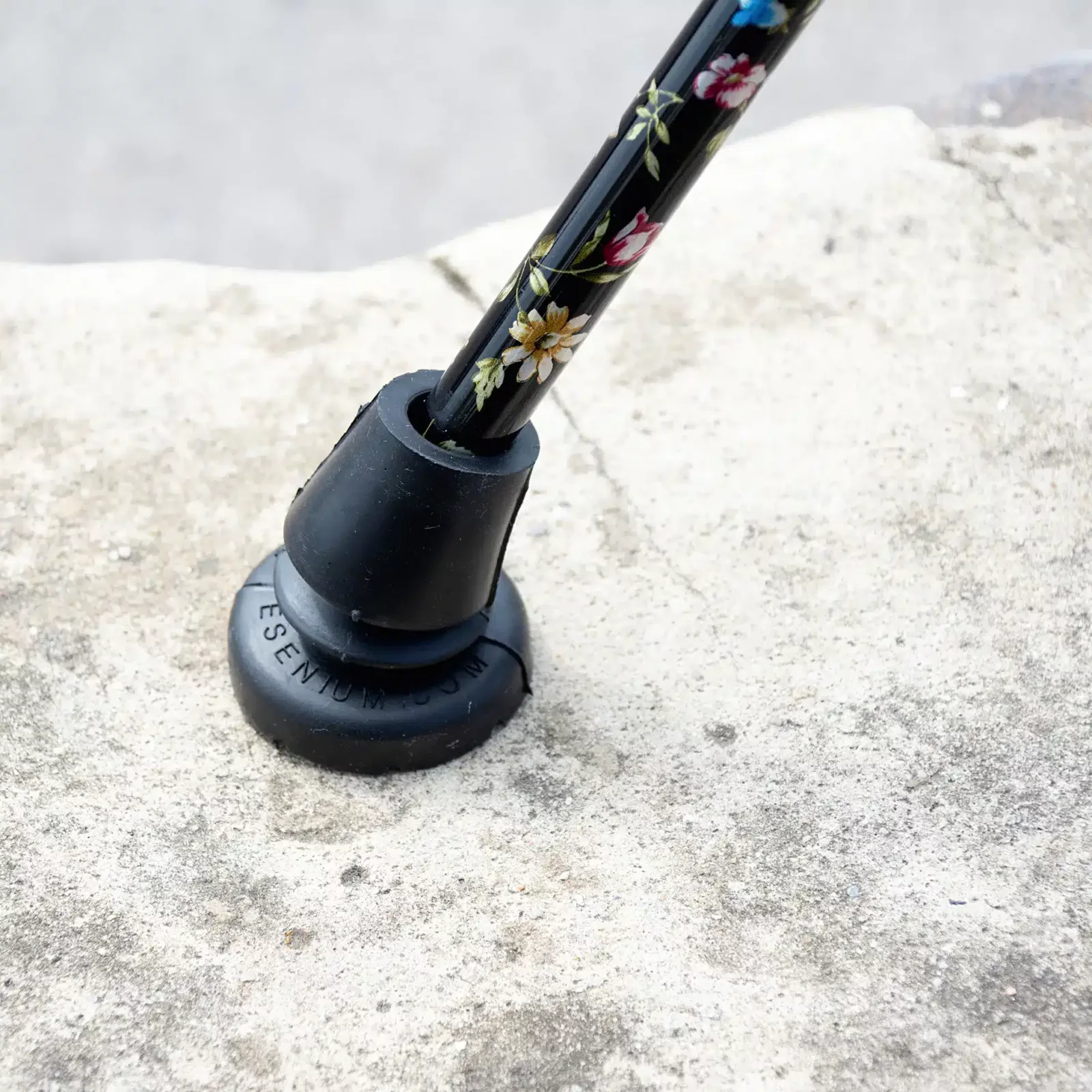 rubberdop wandelstok 16 mm